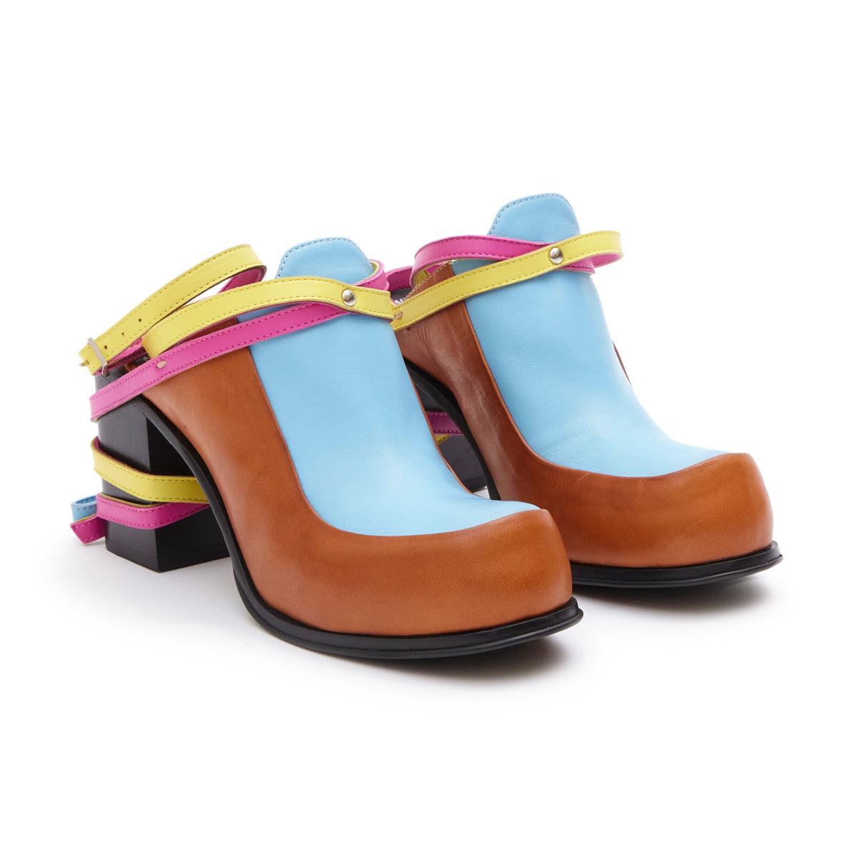 + Simona Vanth Tango Stacked Heels 'Multi'