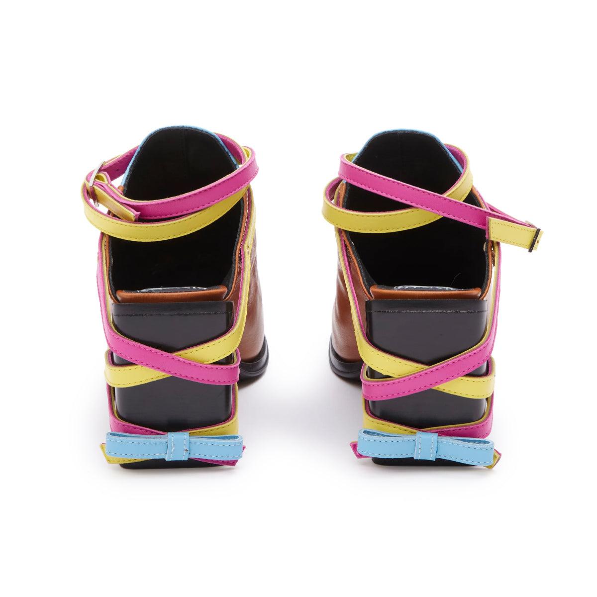 + Simona Vanth Tango Stacked Heels 'Multi'