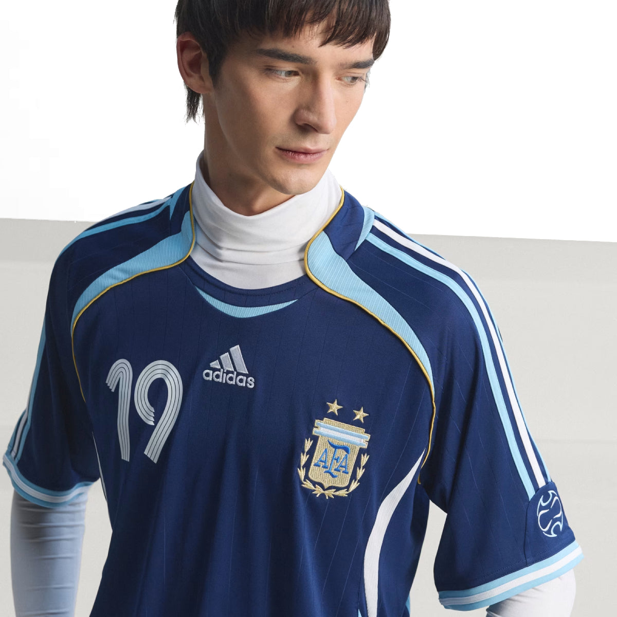 Argentina 2006 Messi Away Kit Tee 'Dark Blue'