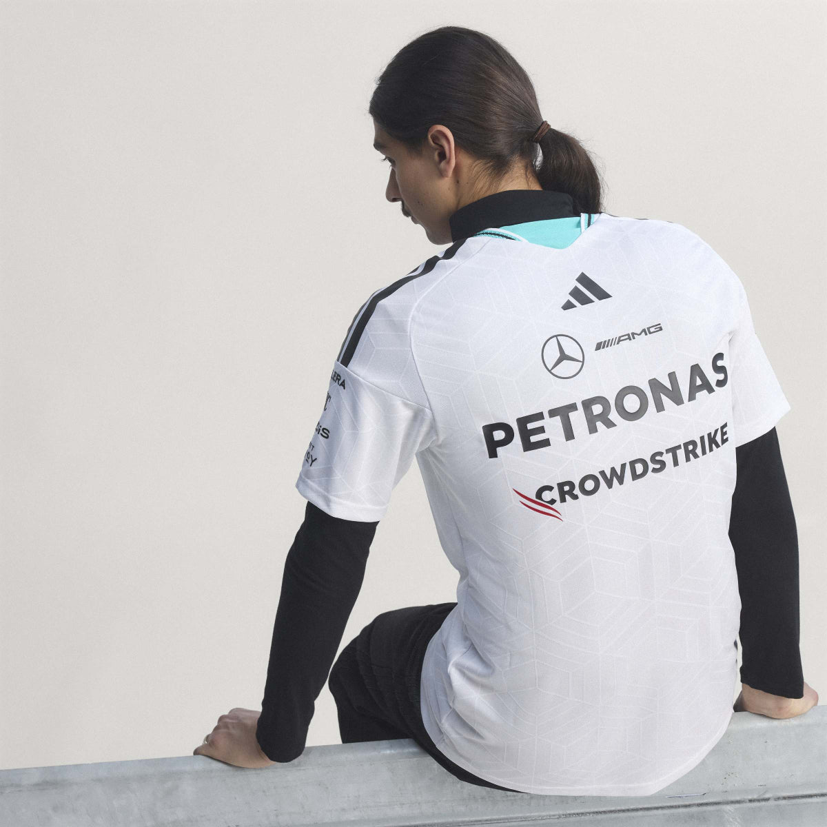 + Mercedes AMG Petronas F1 Team Driver Jersey Authentic 'White'