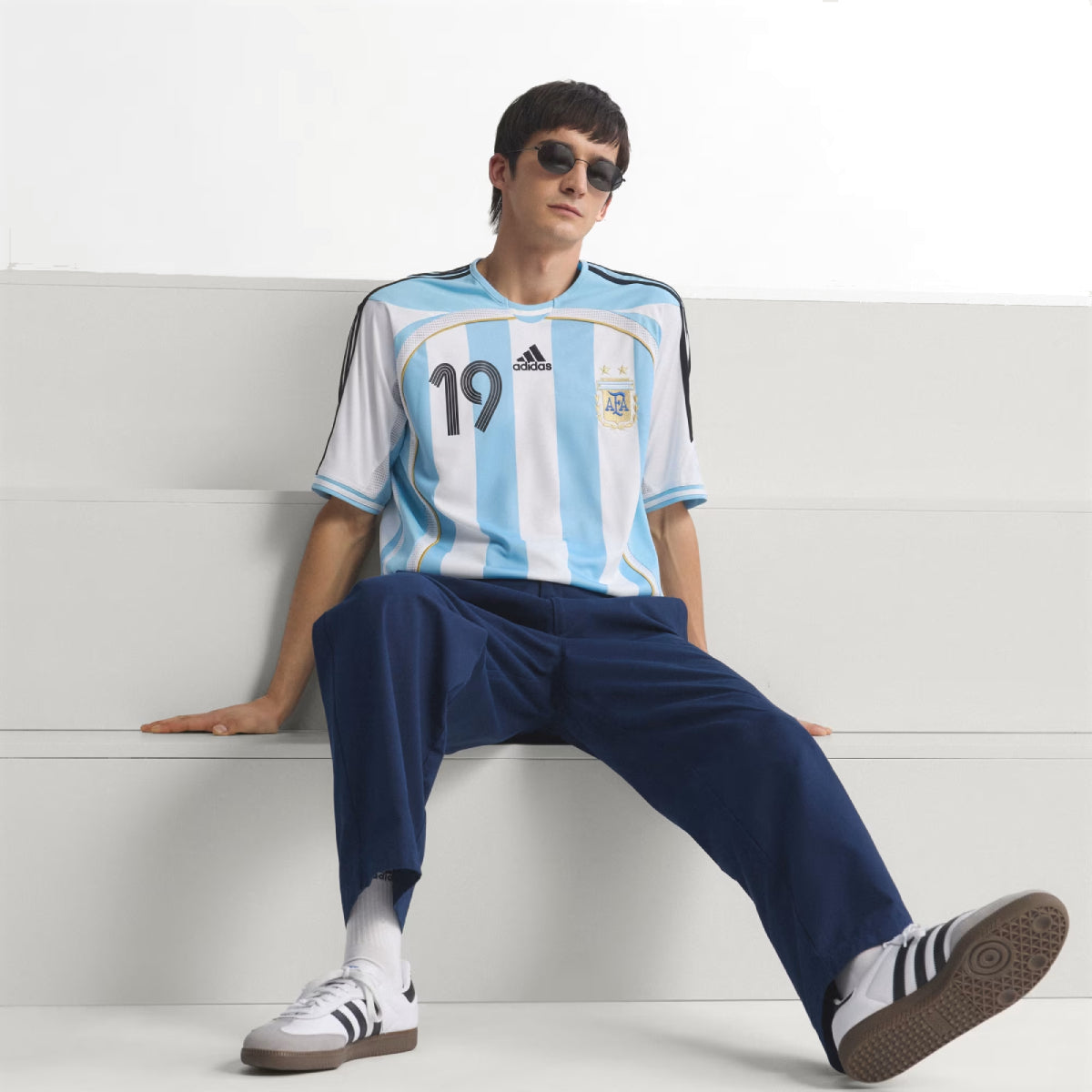 Argentina 2006 Messi Home Kit Tee 'White'