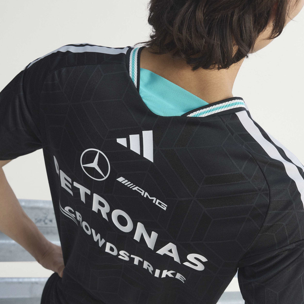 + Mercedes AMG Petronas F1 Team Driver Jersey Authentic 'Black'