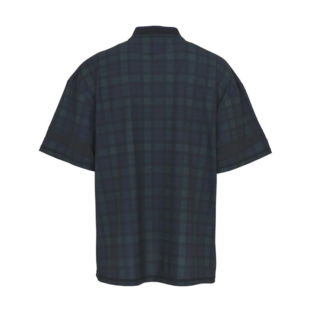 Printed Football Jersey 'Black Tartan'
