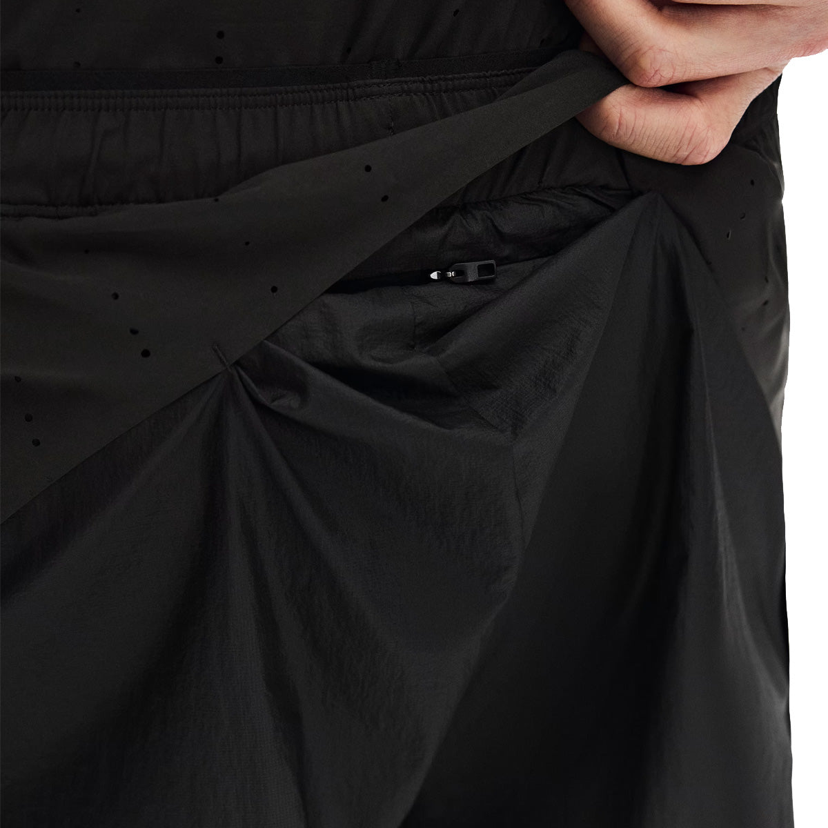 + Post Archive Faction Zero 2-in-1 Shorts 'Molasses Black'