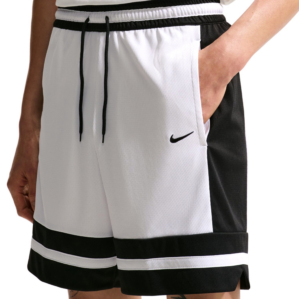 Dri-Fit 8 Inch Basketball Shorts 'White Black'