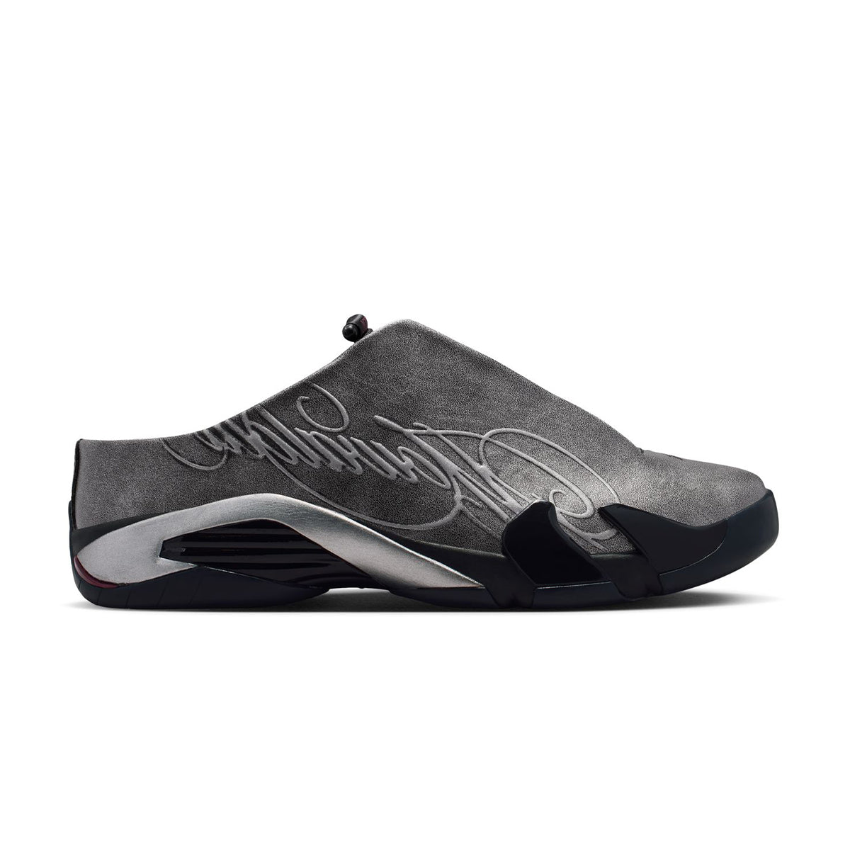 + Mowalola Air Jordan 14 Retro Mule SP 'Metallic Silver'