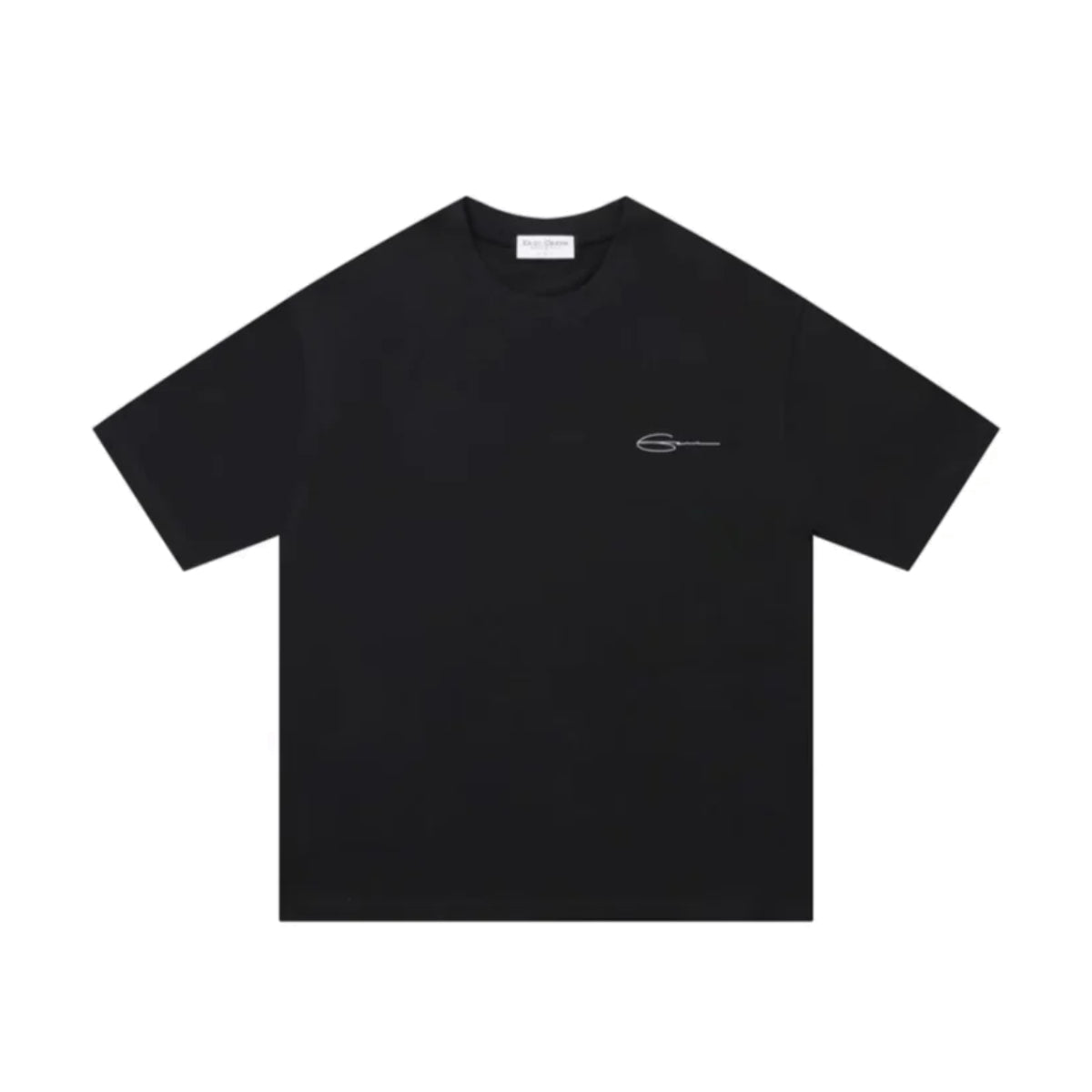White Tag Basic Logo Tee 'Black'