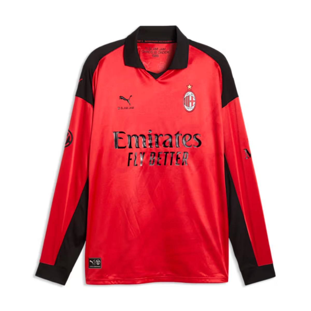 + Slam Jam + AC Milan 4th Kit Limited Edition L/S Jersey 'For All Time Red'