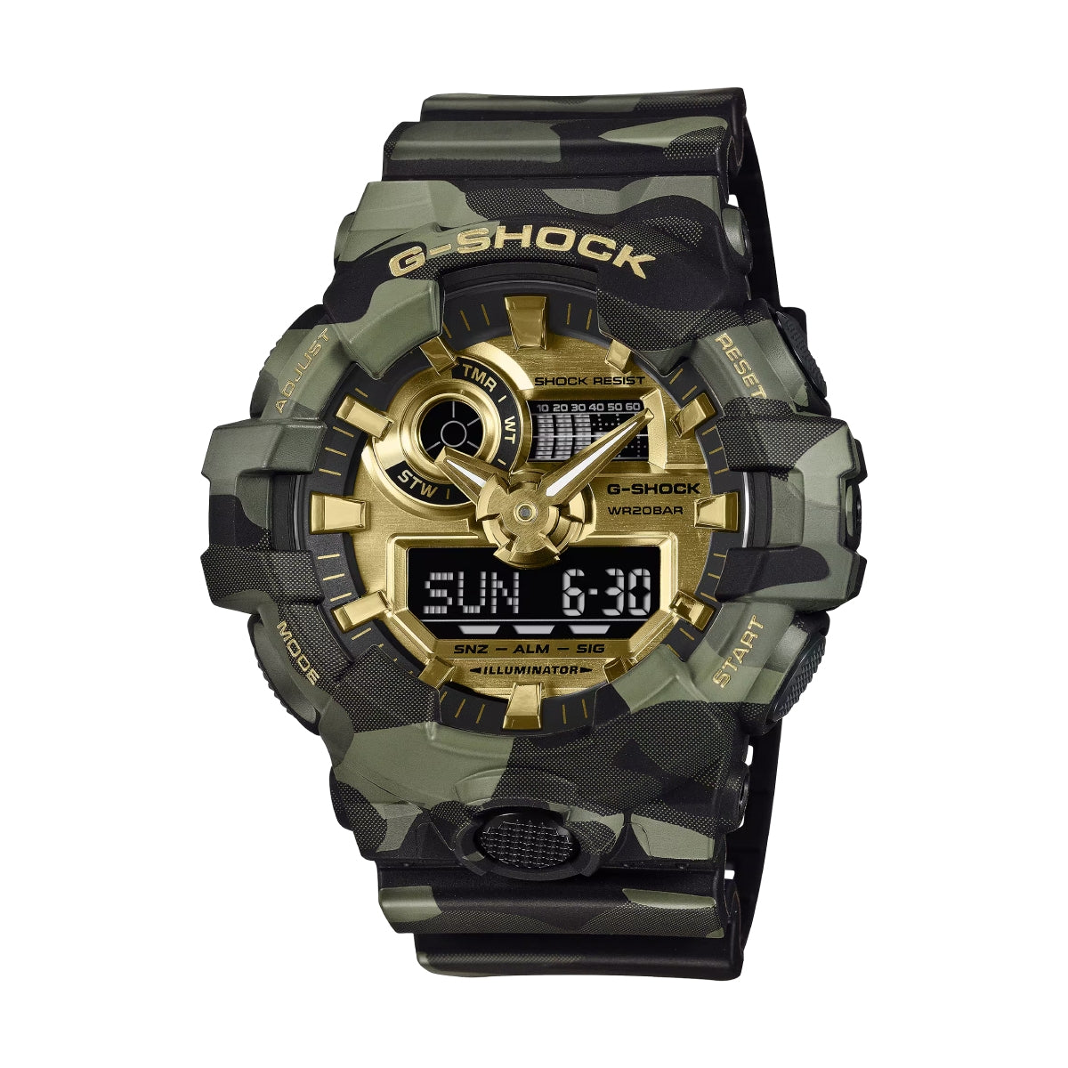 BOLD CAMO ANALOG-DIGITAL GA-700CMG-3A 'Camo Gold'