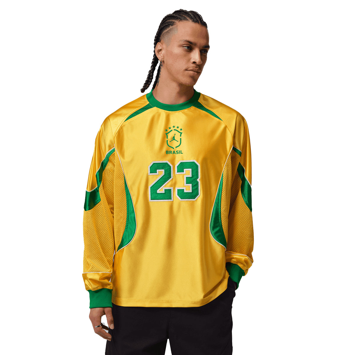+ Brasil Futebol Goalie Top 'Varsity Maize'