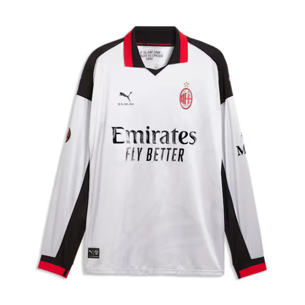 + Slam Jam + AC Milan 4th Kit Limited Edition L/S Jersey 'Silver Mist'