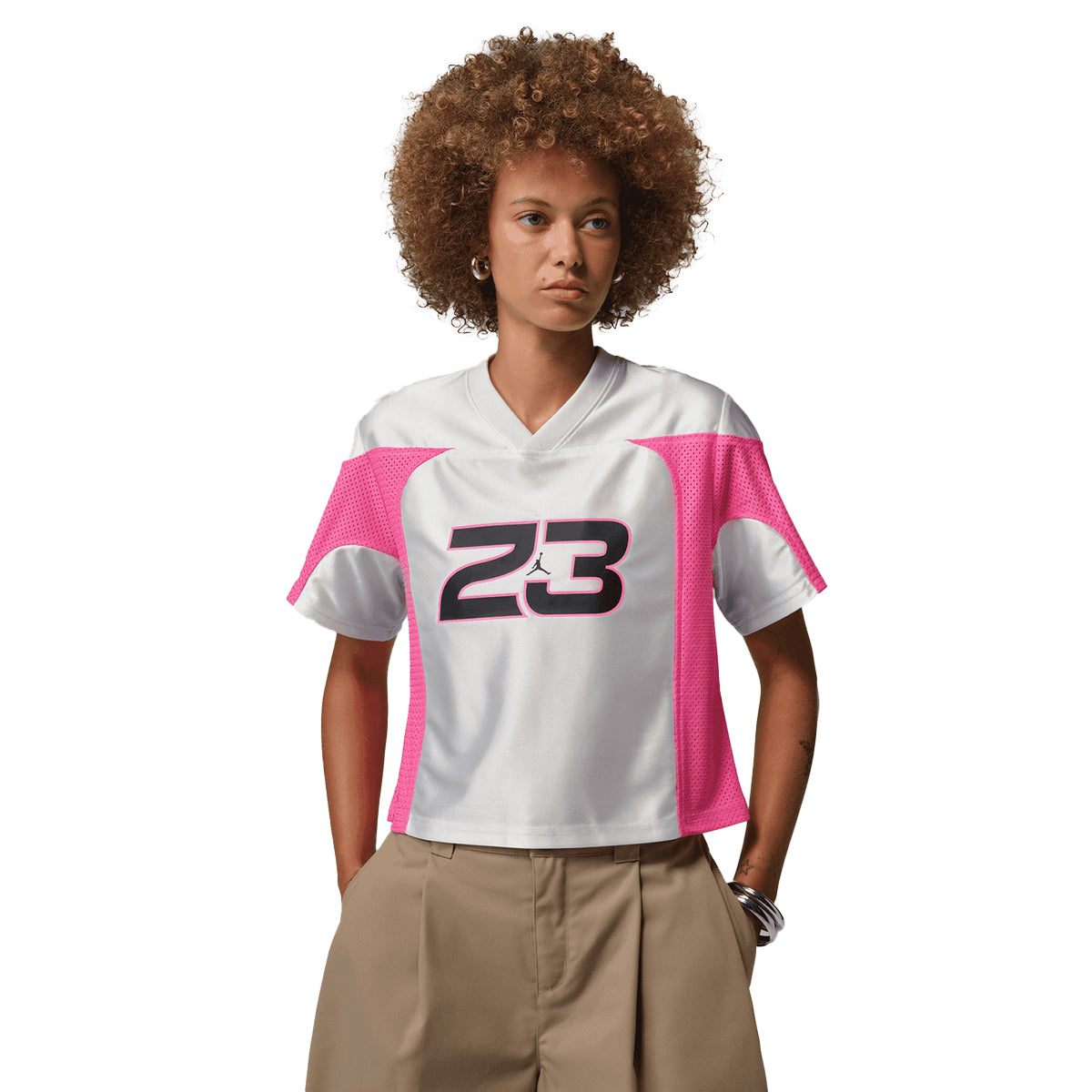 Wmns Flight Jersey 'White Pinksicle'