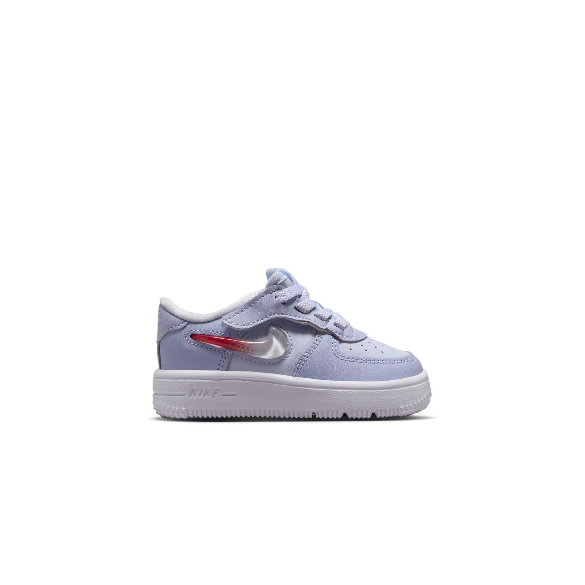 Toddler's Force 1 Low Easyon 'Football Grey Tropical Pink'
