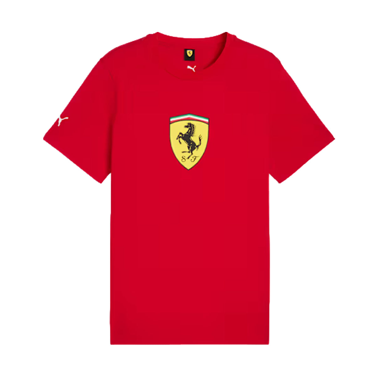 Ferrari Colored Shield Tee 'Rosso Corsa'