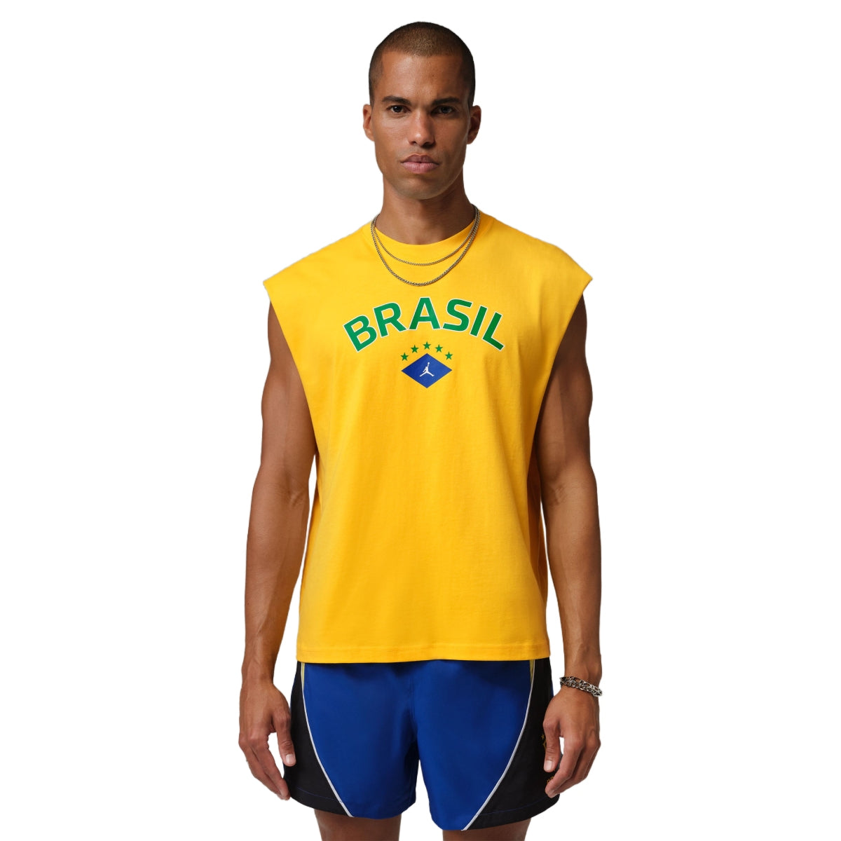 + Brasil Futebol Sleeveless Graphic Tee 'Varsity Maize'