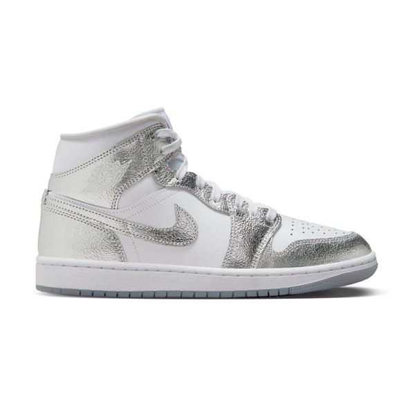 white jordans with silver