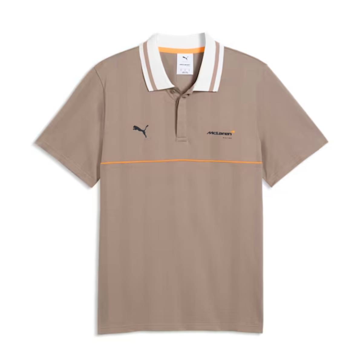 + McLaren Mastercard F1 Team Jacquard Polo 'Mouse Gray'