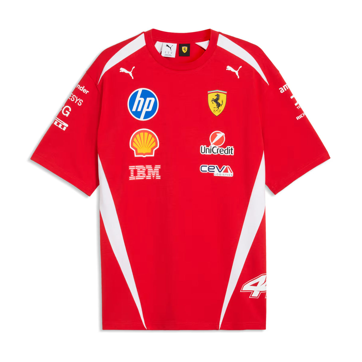 + Scuderia Ferarri HP Replica Lewis Hamilton Drivers Tee 'PUMA Red'