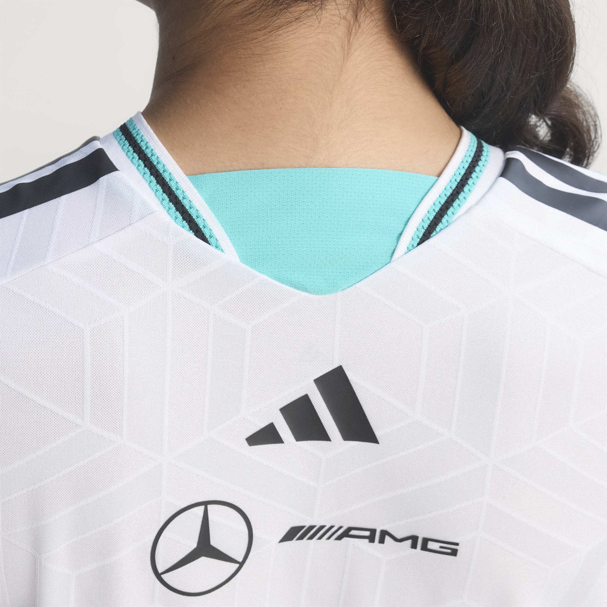 + Mercedes AMG Petronas F1 Team Driver Jersey Authentic 'White'