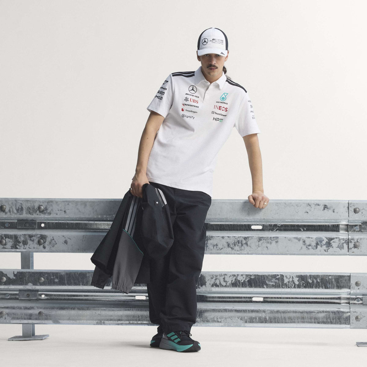 + Mercedes AMG Petronas F1 Team Engineers Polo Tee 'White'