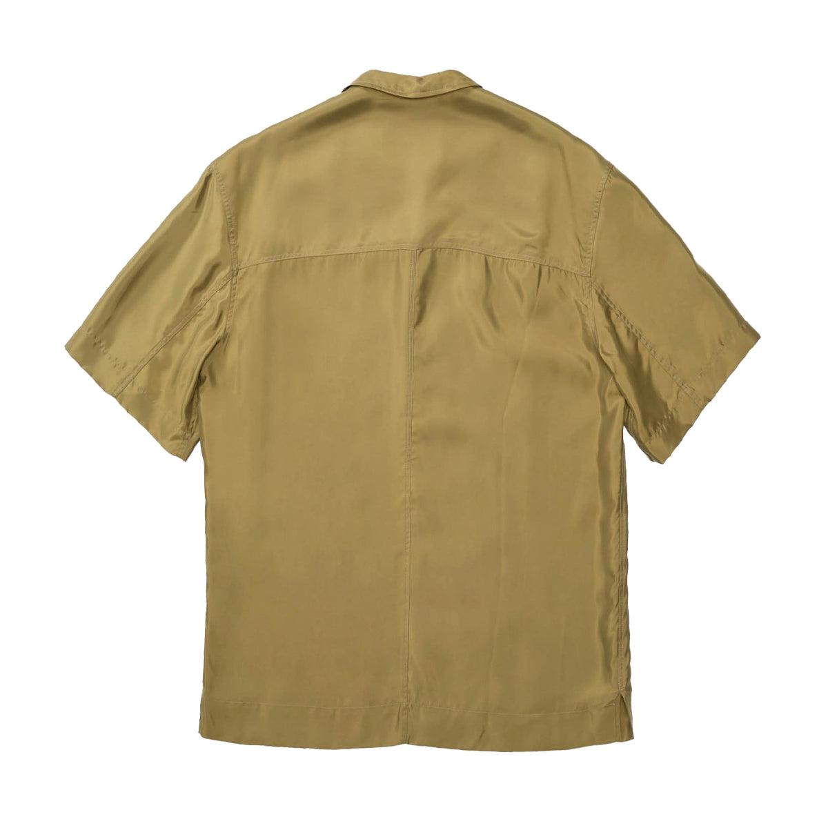 Luxe Cupro Box Shirt 'Khaki'