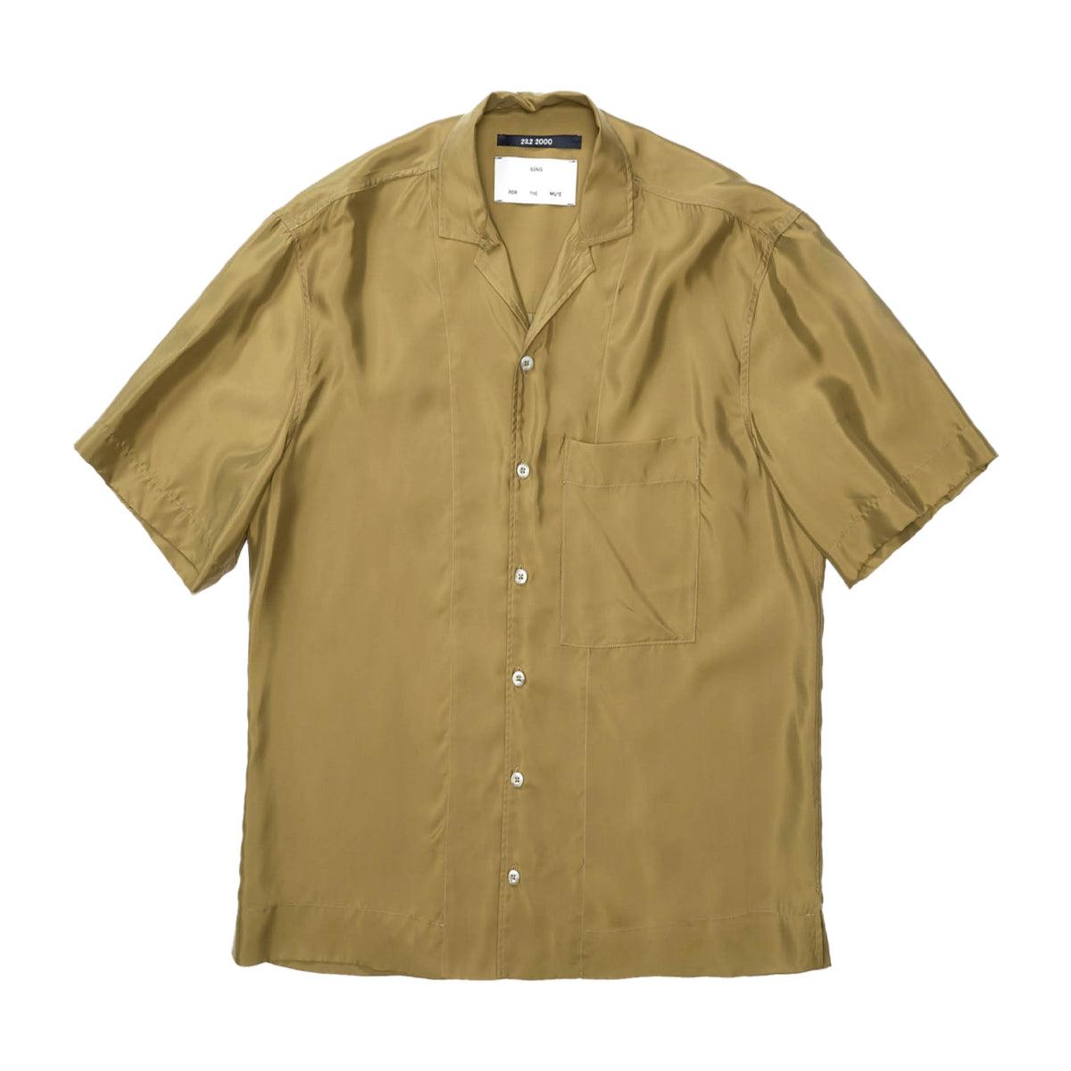 Luxe Cupro Box Shirt 'Khaki'