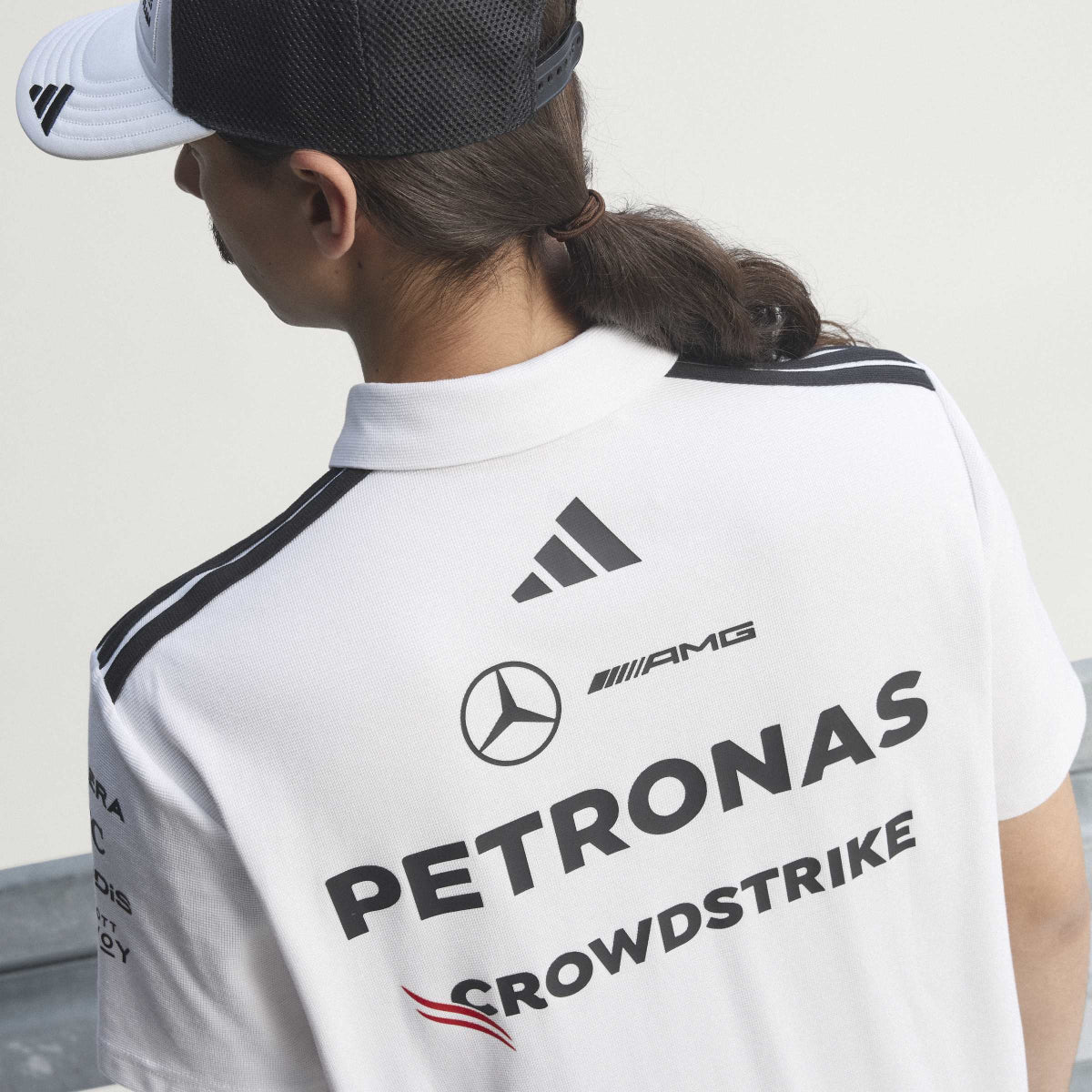 + Mercedes AMG Petronas F1 Team Engineers Polo Tee 'White'