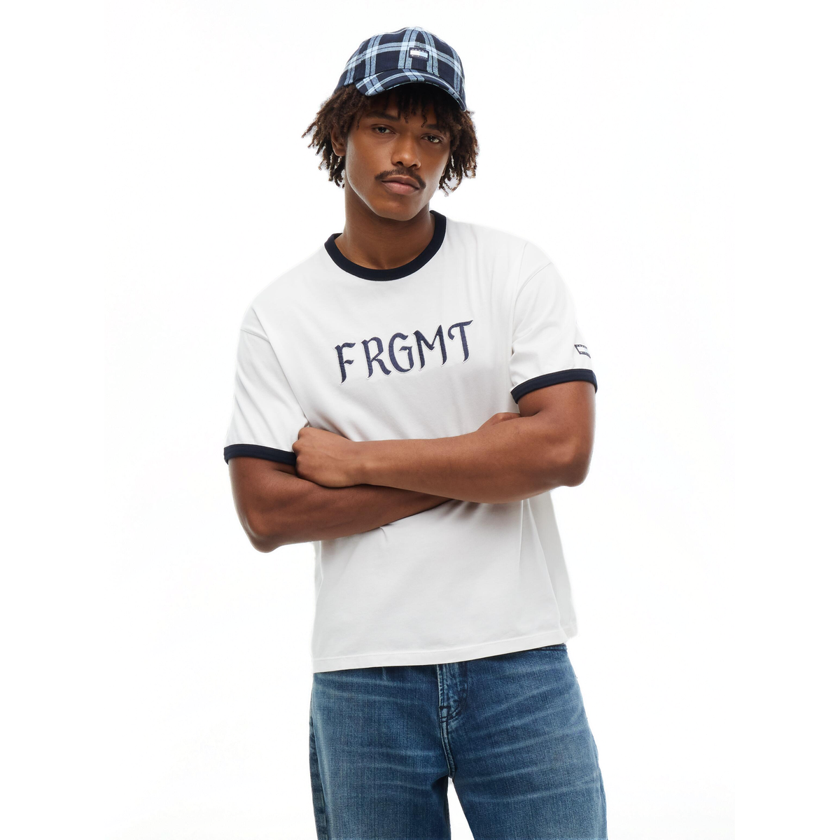 + Fragment Logo Ringer Tee 'Ecru'
