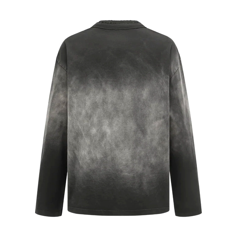 Gradient Washed L/S Tee 'Dark Grey'