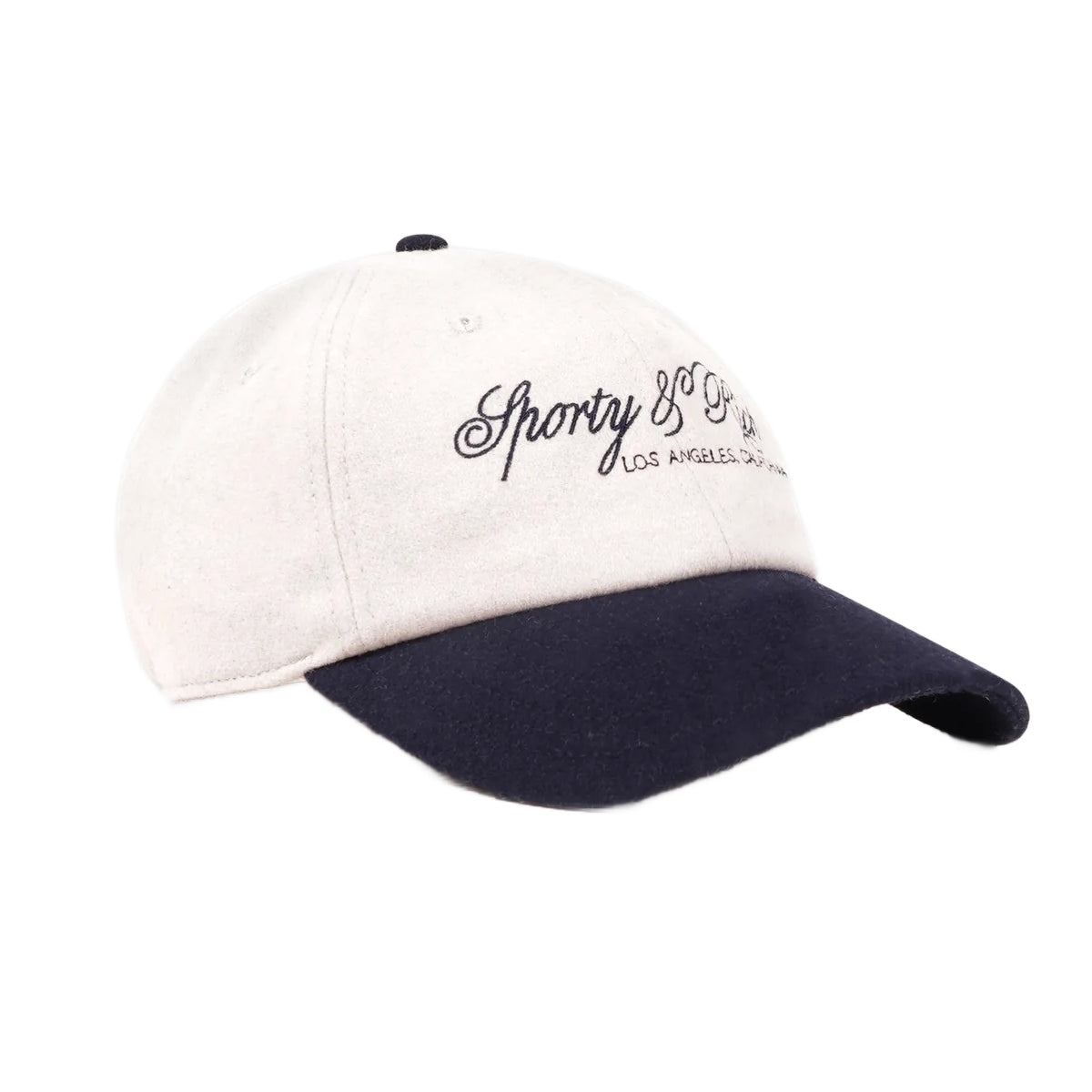 International Wool Cap 'Ecru Dark Navy'