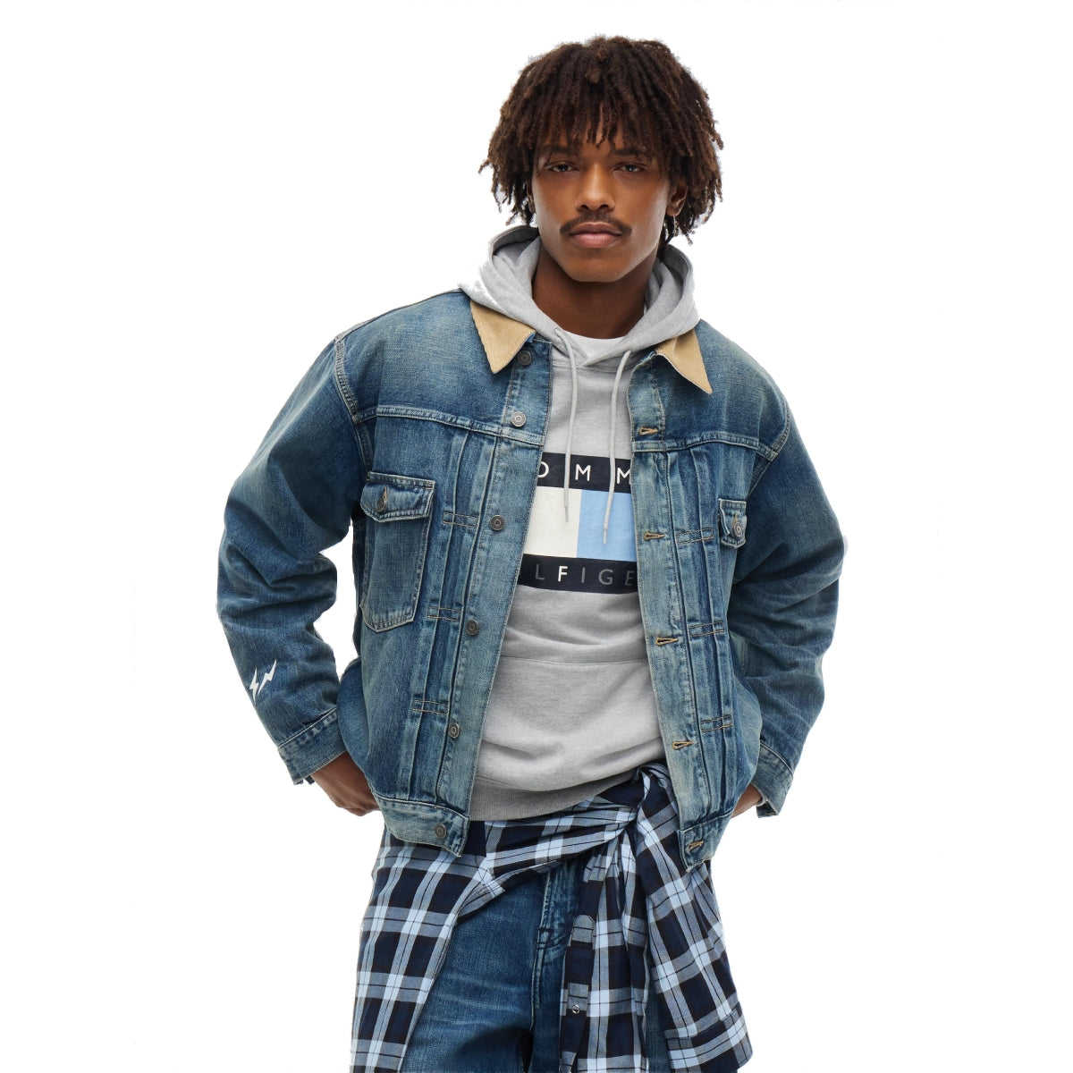 + Fragment Polka Dot Field Jacket 'Navy Blue'