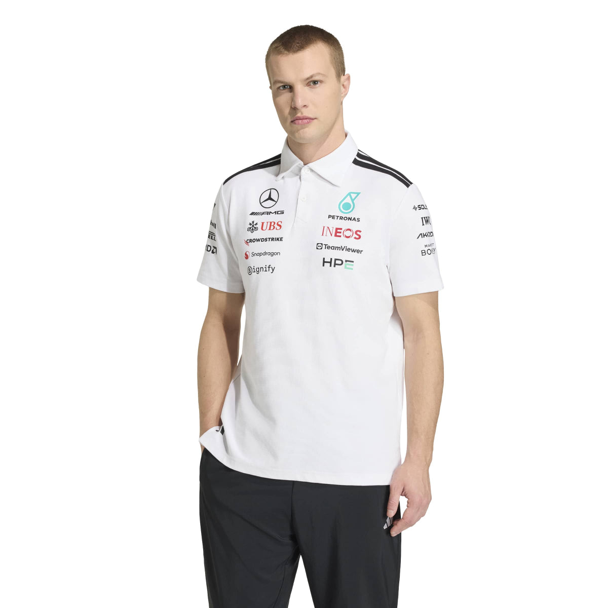 + Mercedes AMG Petronas F1 Team Engineers Polo Tee 'White'