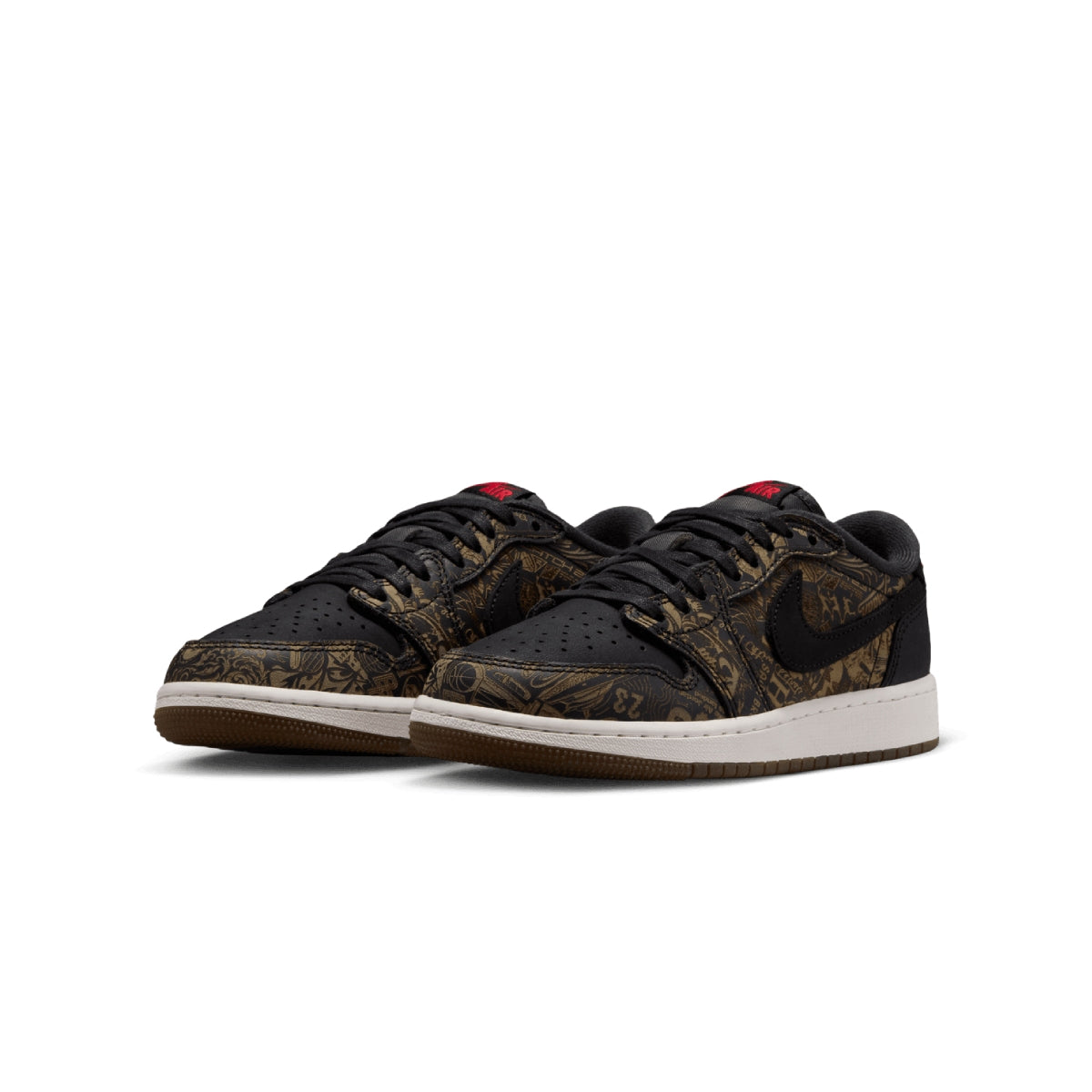 Kids Air Jordan 1 Retro Low OG 'Laser Black'