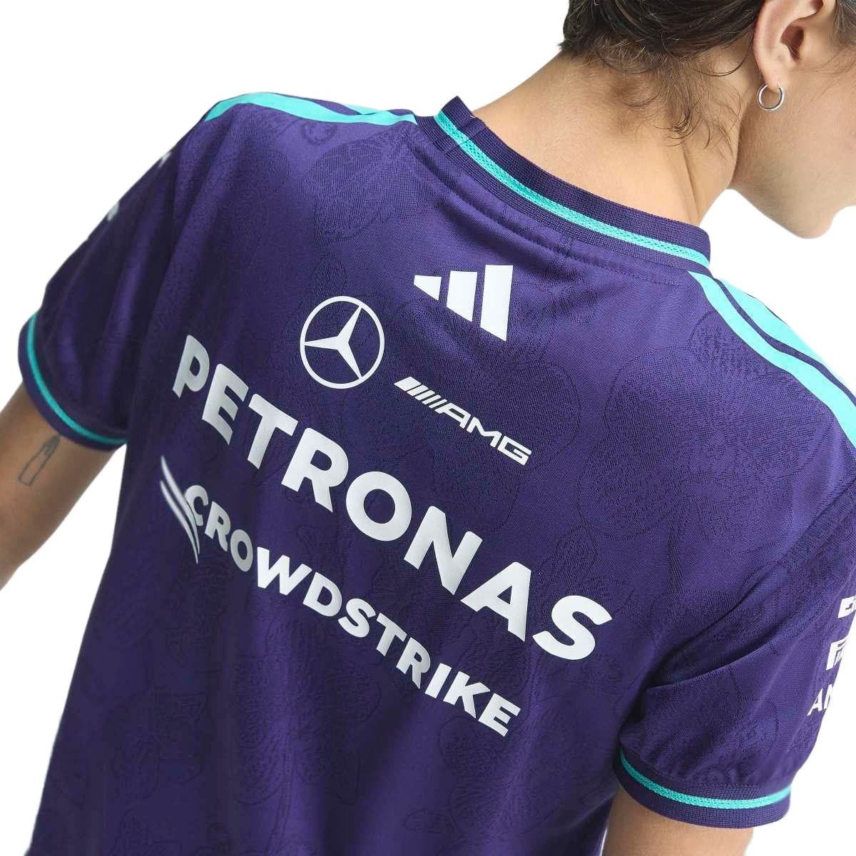 + Mercedes-AMG Petronas F1 Team Vanda Bloom Wmns Driver Jersey 'Dark Purple'