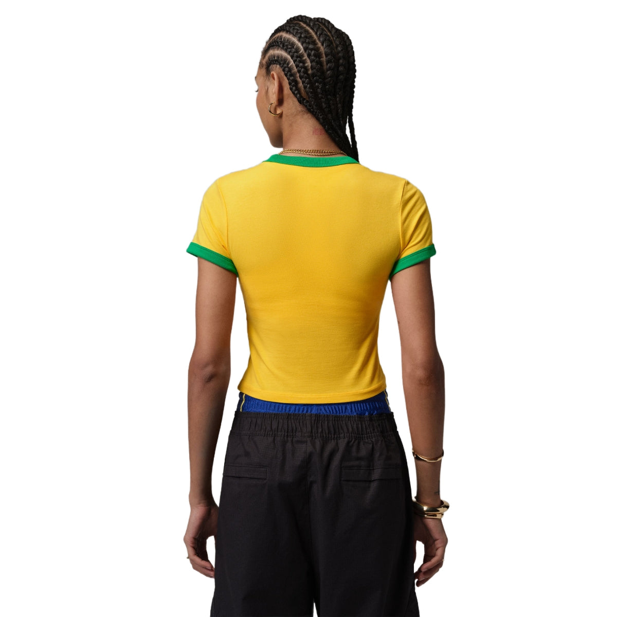 + Brasil Futebol Wmns Graphic Brasil Crewneck Top 'Varsity Maize'