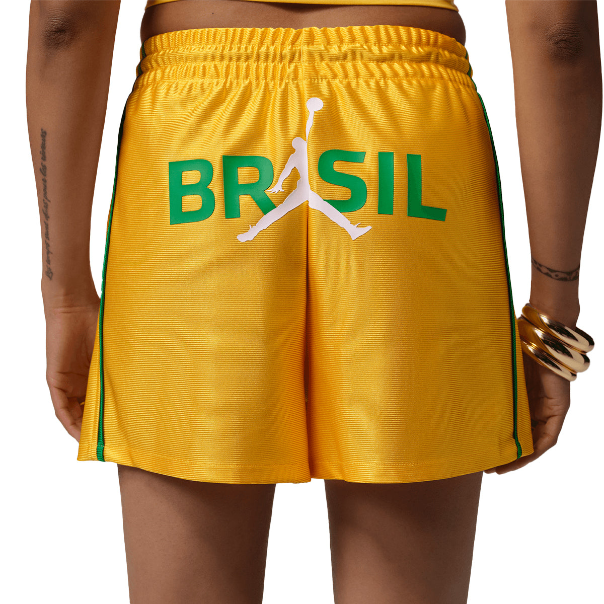 + Brasil Futebol Wmns Knit Shorts 'Varsity Maize'