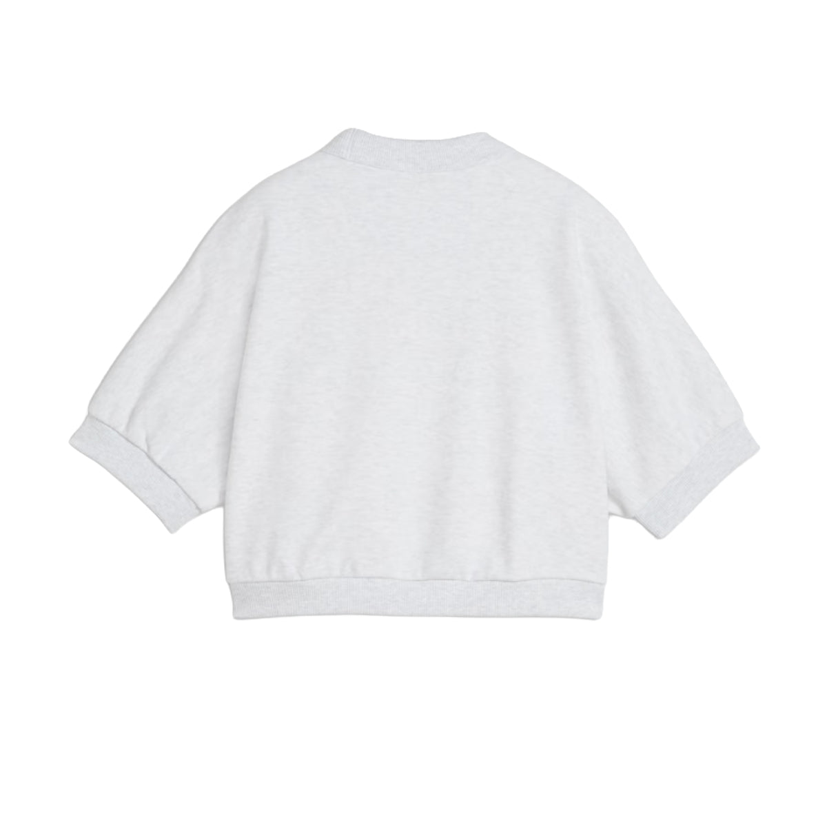 Wmns Essential Elevated no.1 Logo Sweatshirt 'White Glow Heather'