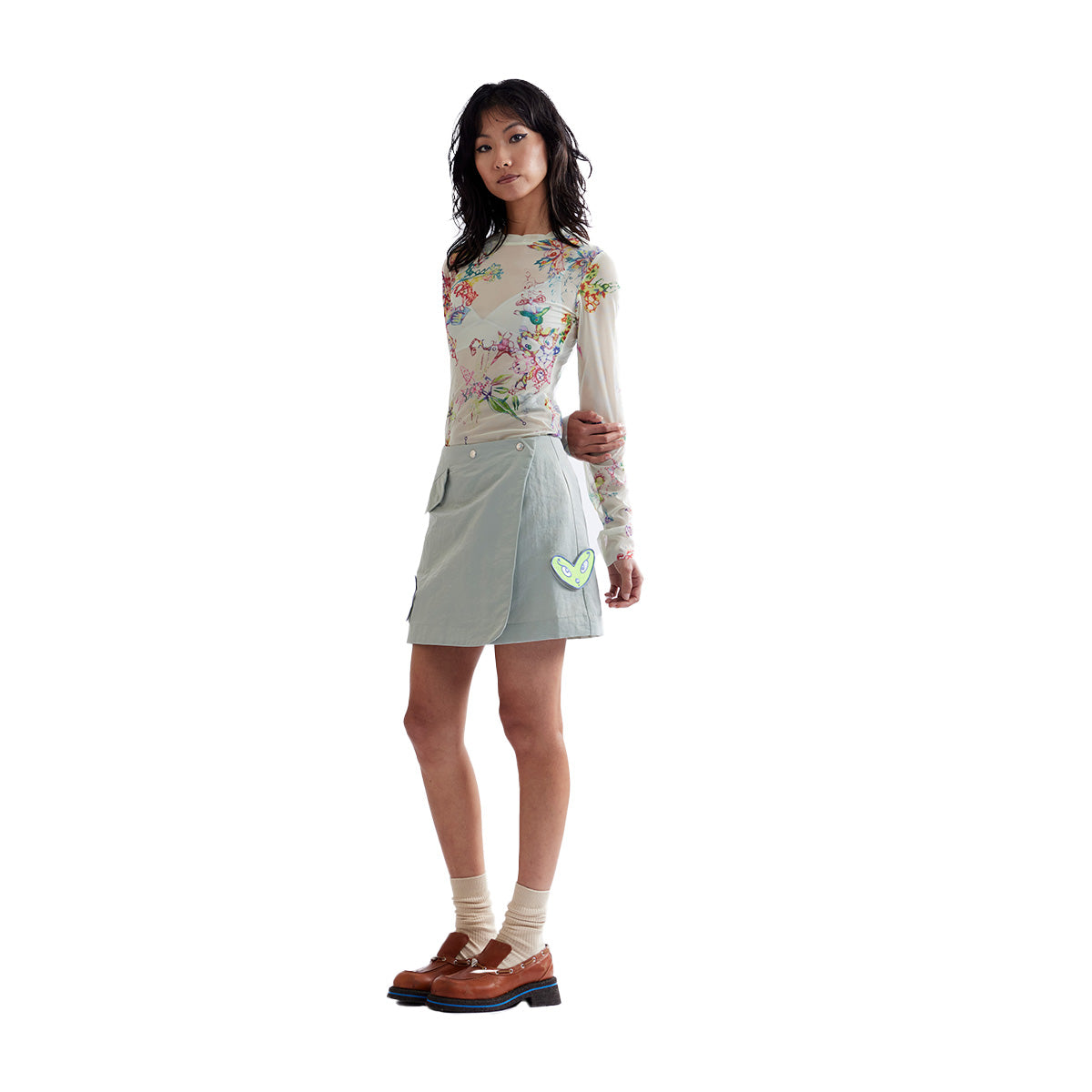 + Coco Star Fractal Mesh Top 'AOP'