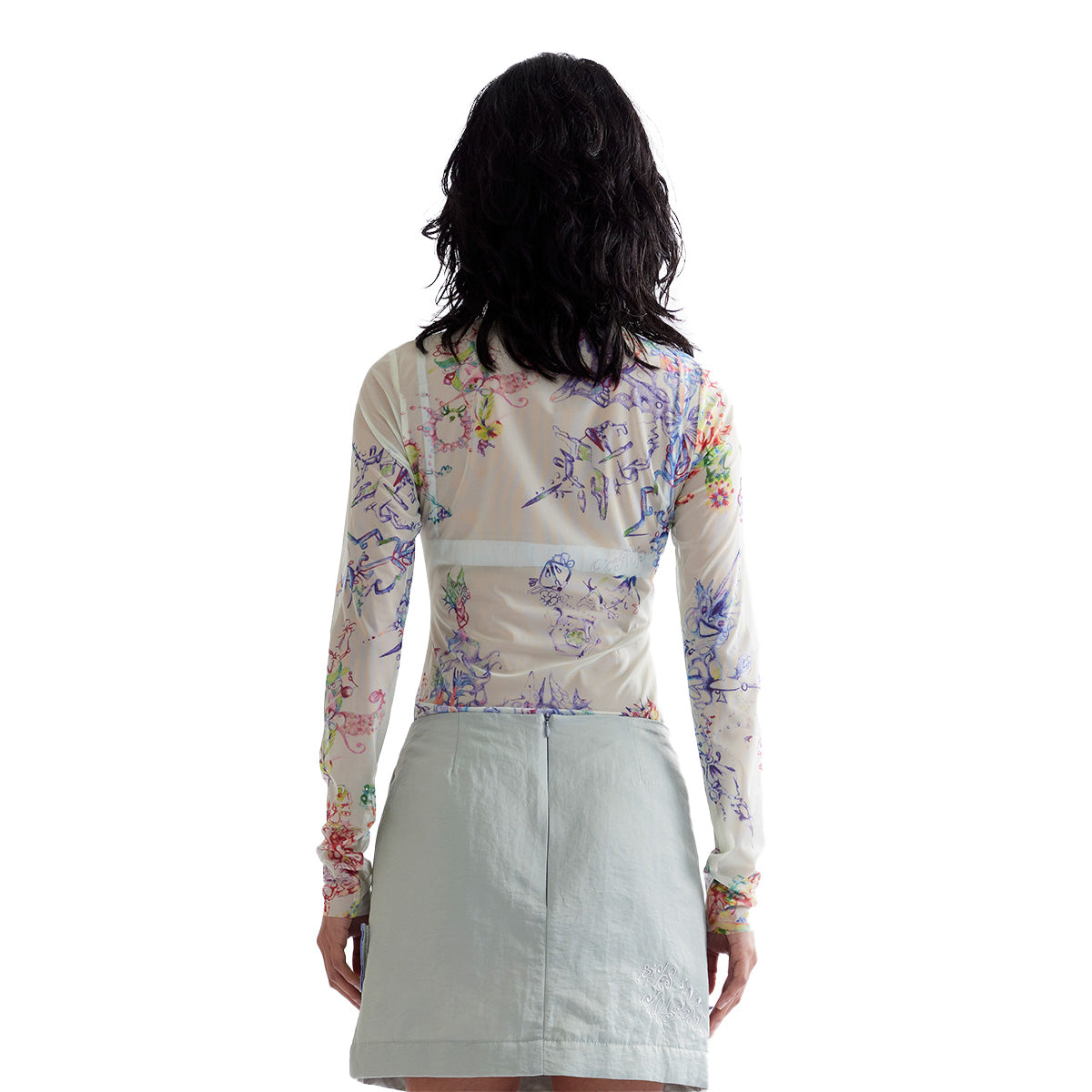 + Coco Star Fractal Mesh Top 'AOP'