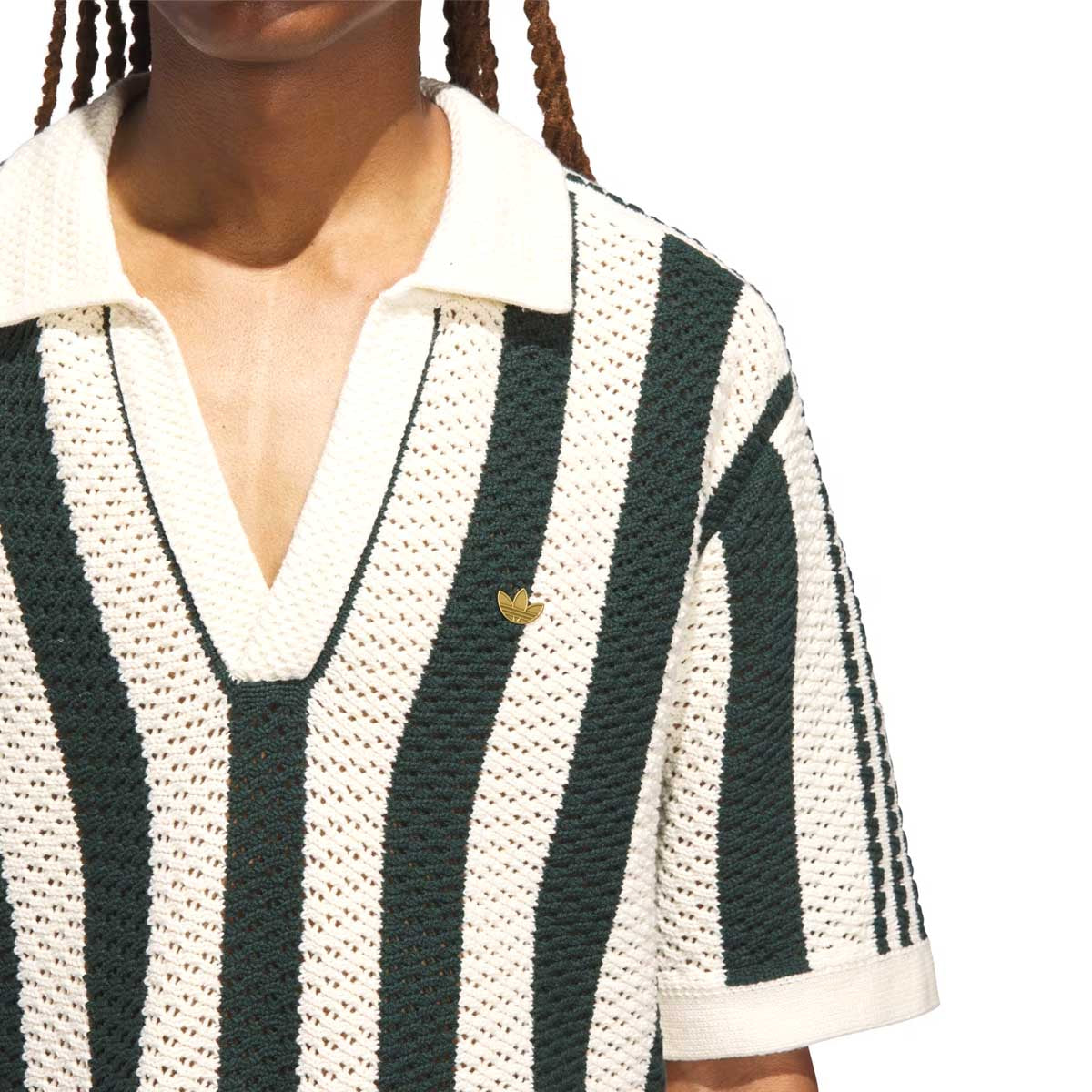 + CLOT Pique Polo 'Green Night Cream White'