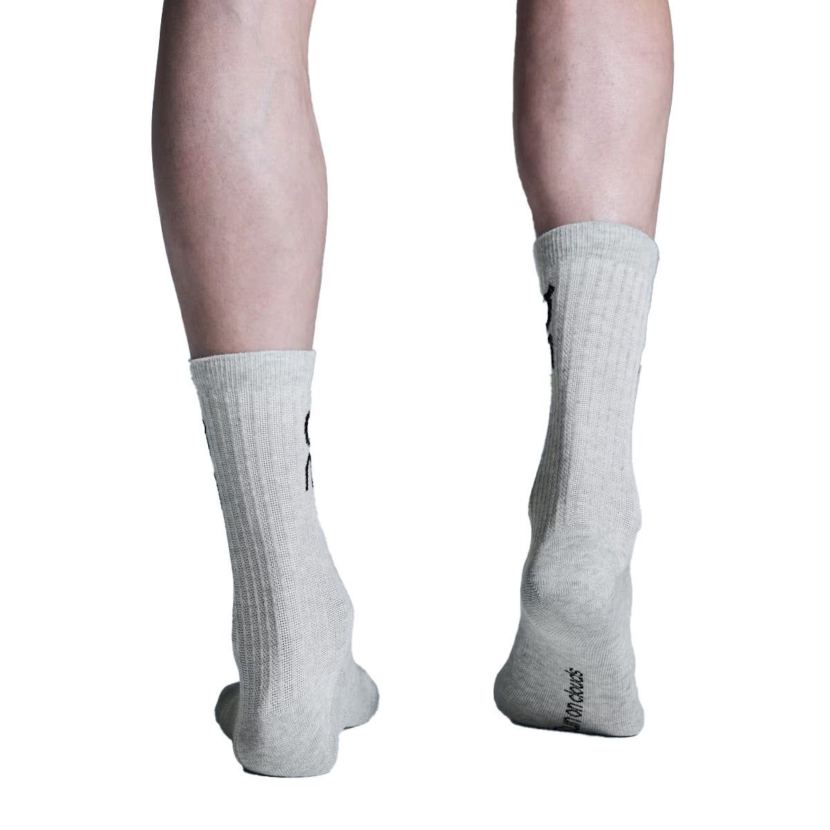 Logo Sock High 3P 'Heather Grey'