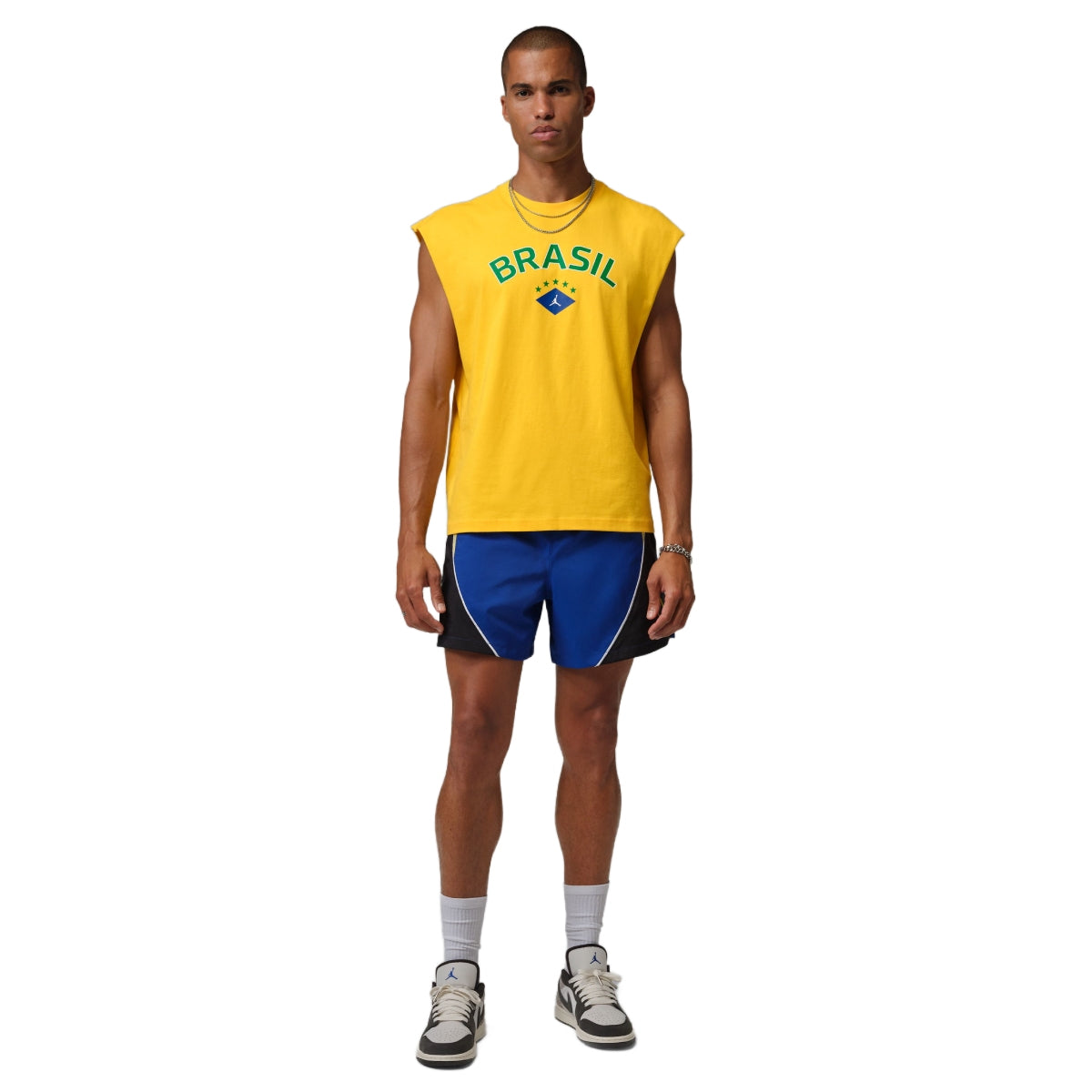 + Brasil Futebol Sleeveless Graphic Tee 'Varsity Maize'