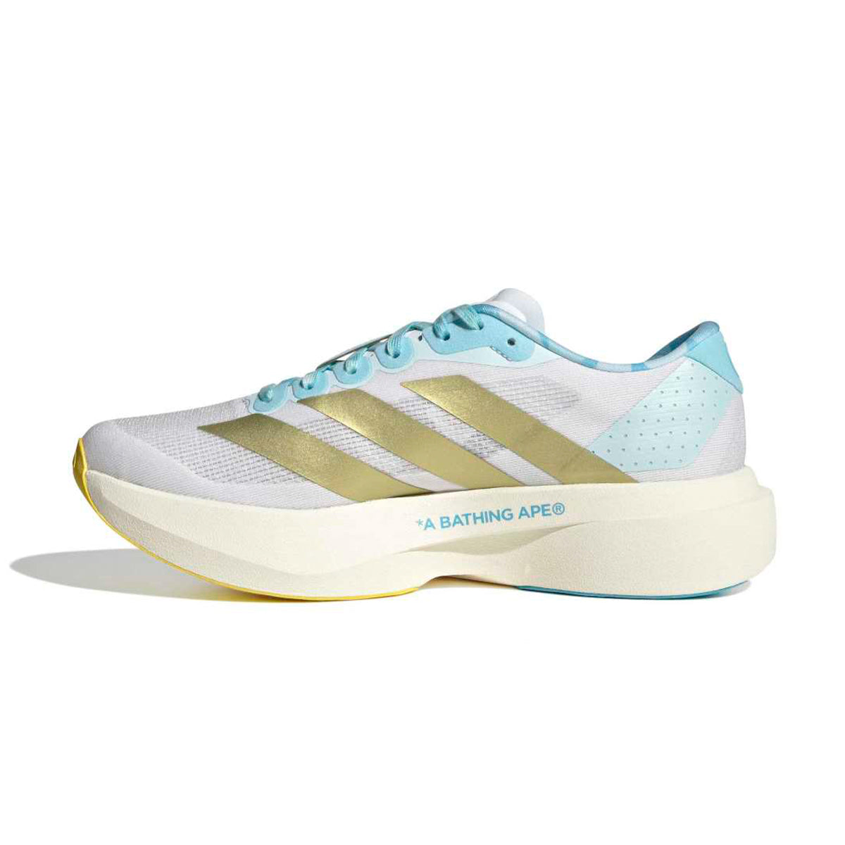 + Bape Adizero Evo SL 'White Gold Pink Blue'