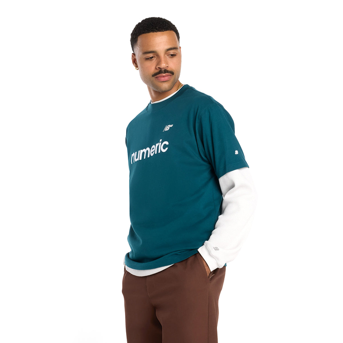 Numeric Linear Logo Tee 'Green'