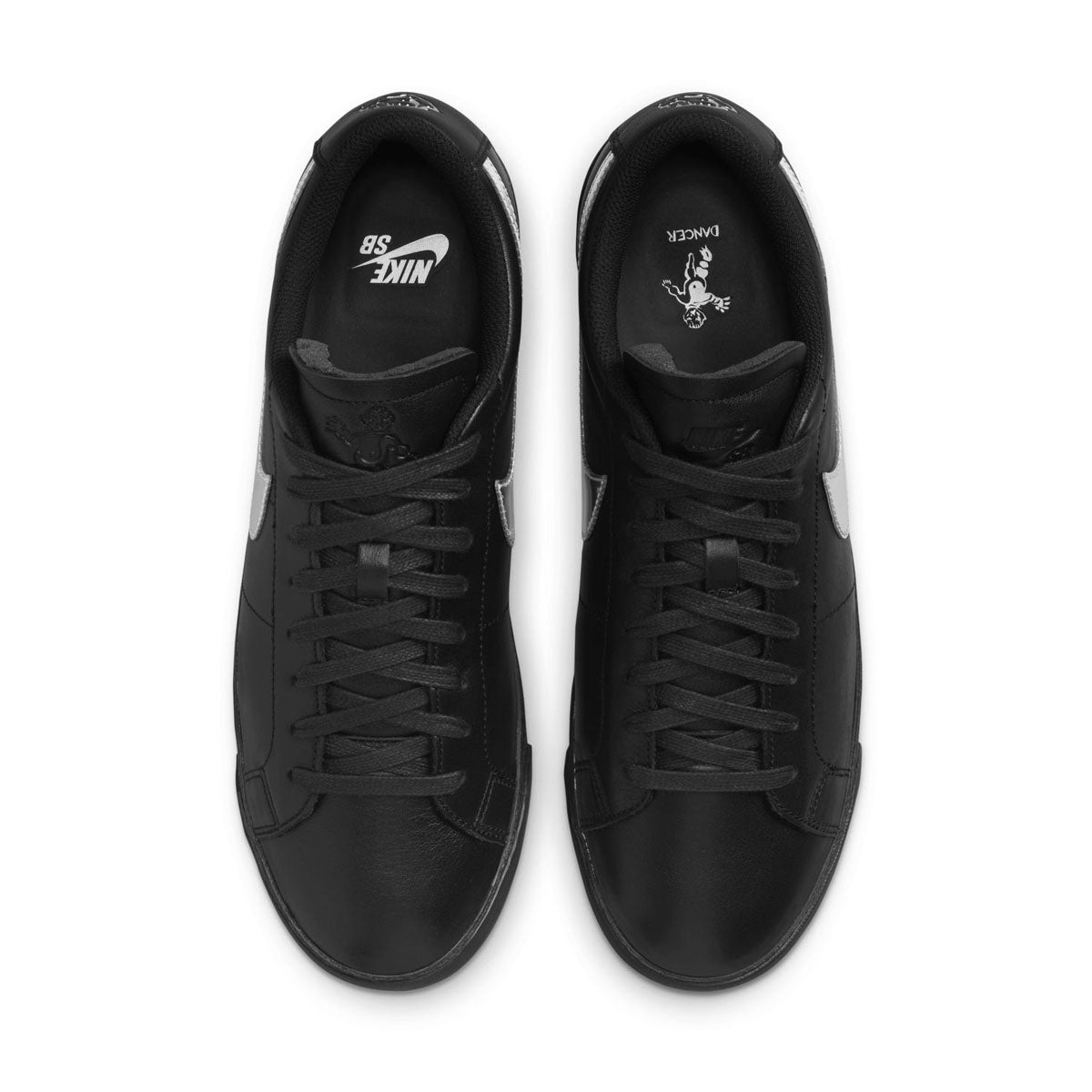 '+ Dancer Skateboards SB Zoom Blazer Low 'Black Metallic Silver'