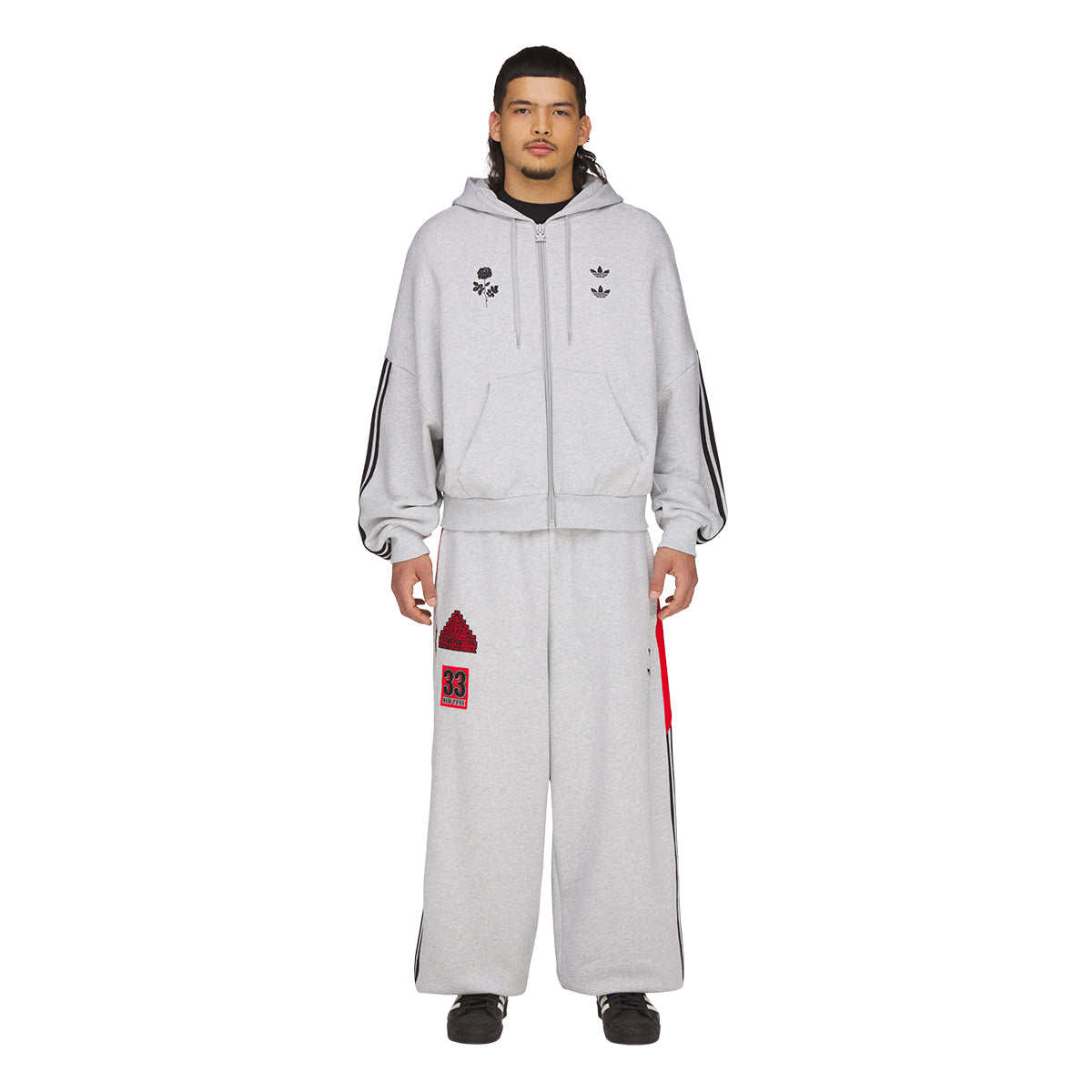 + Willy Chavarria NY Sweatpants 'Light Grey Heather'
