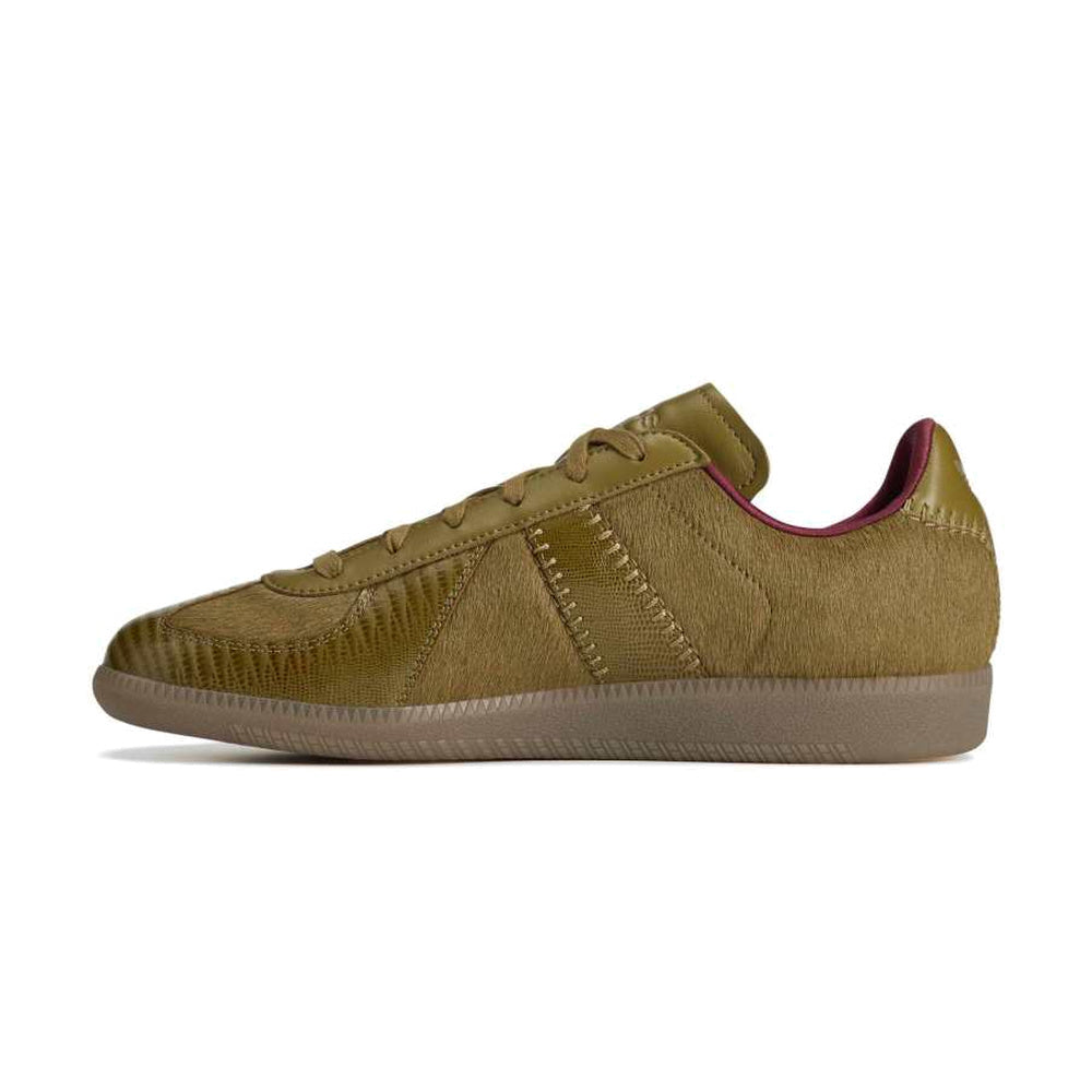 + Wales Bonner Karintha BW Army Khaki Pony 'Noble Maroon'