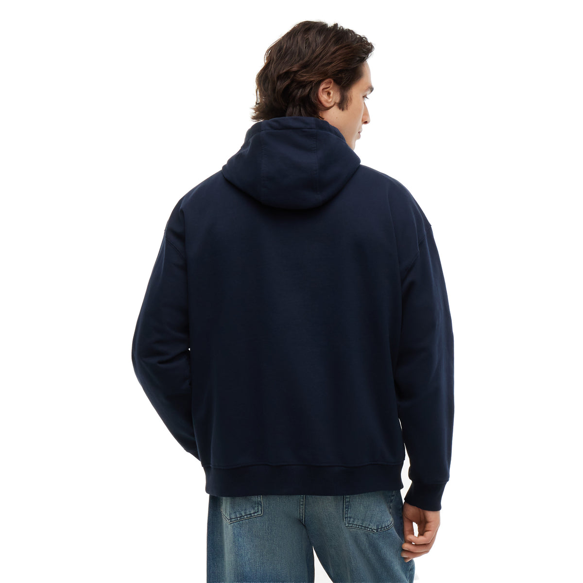 + Fragment Logo Hoodie 'Navy Blue'