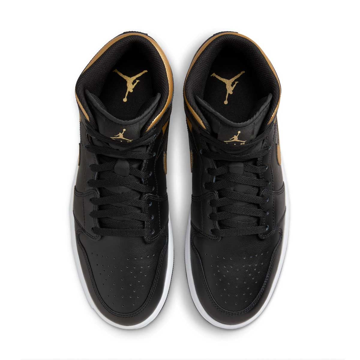 Air Jordan 1 Mid 'Black Metallic Gold'