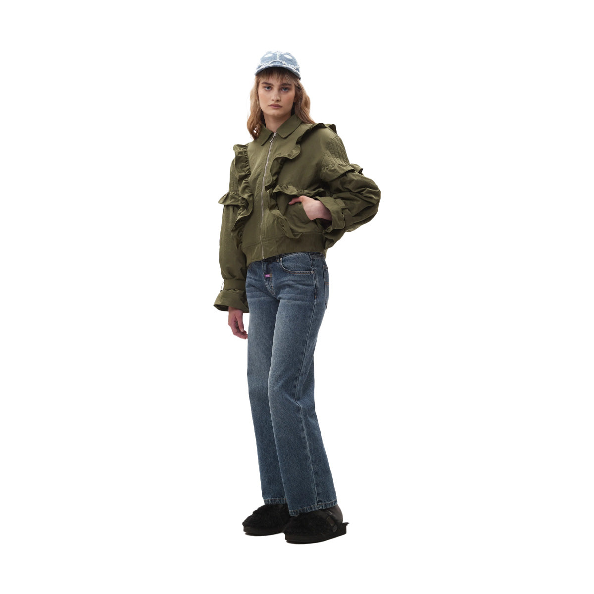 Thistle Frill Bomber 'Artichoke'